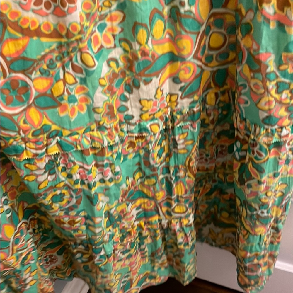 House of Harlow 1960 Green and Yellow Halter Sundress NEVER WORN, LOVE!! - Picture 8 of 8